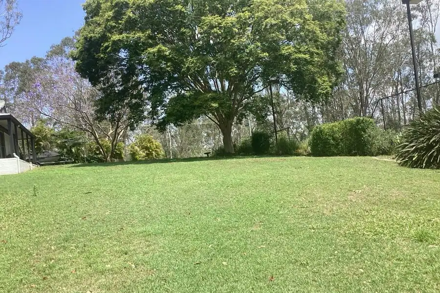 Acreage garden after a full clean up
